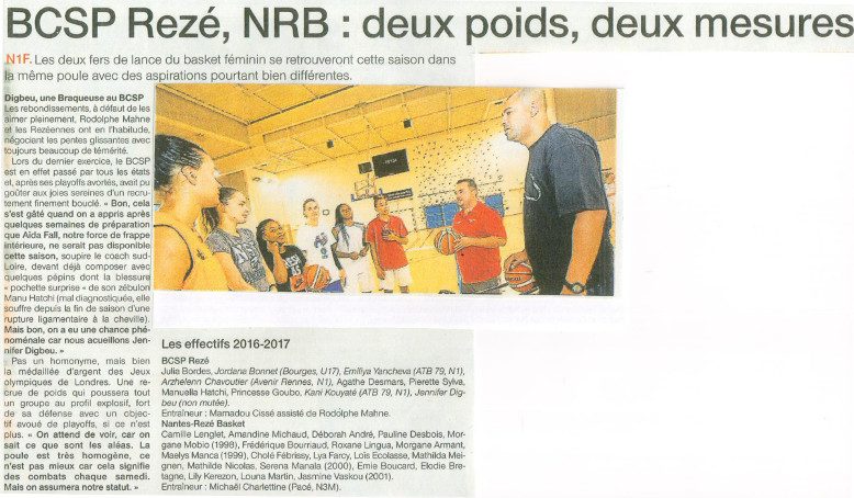 NF1 / Ouest-France / 22-09-2016