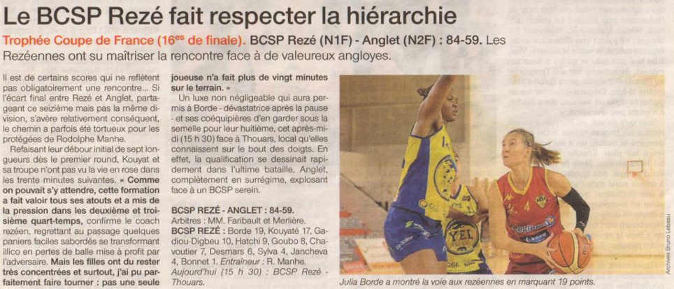 NF1 / Ouest-France /19-02-2017