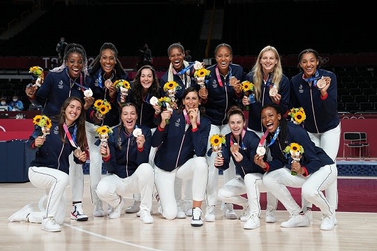 Médaille bronze basket féminin JO Tokyo 2020